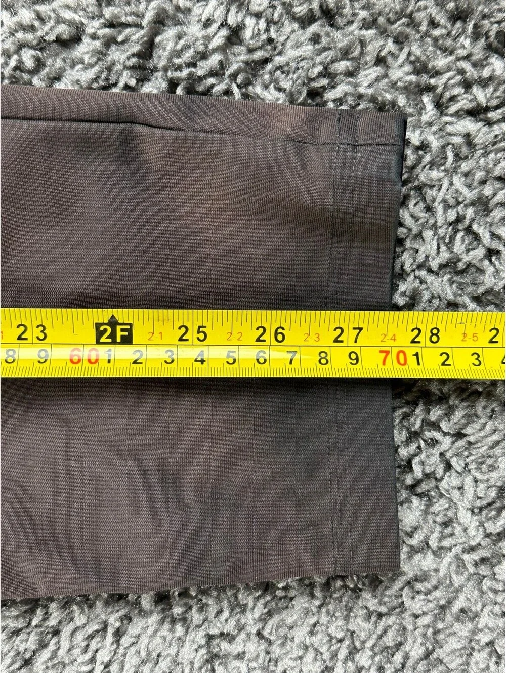 Lululemon ABC Slim-Fit 5 Pocket Pants Mens Black Warpstreme Trousers Sz 31x28